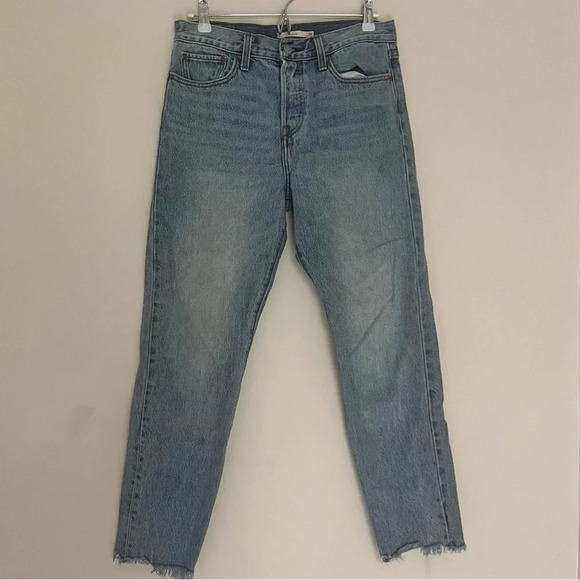 LEVI’S Premium Wedgie Rigid Denim Button Fly Jeans - Picture 4 of 14